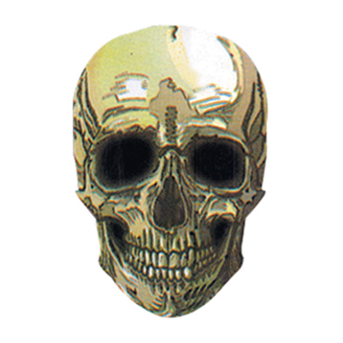 GLD 2D Glitter - Skull Gold