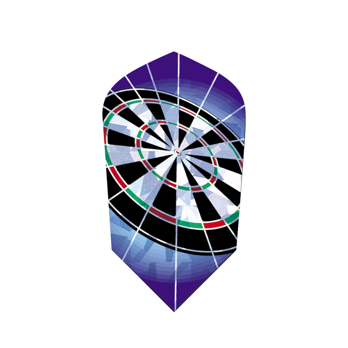 GLD 2D Glitter Wavy Blue Dart Board Slim