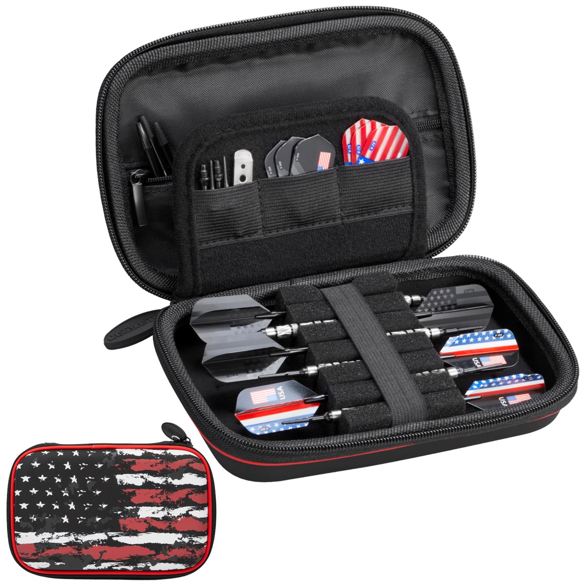 GLD Casemaster Sentinel Dart Case - American Flag