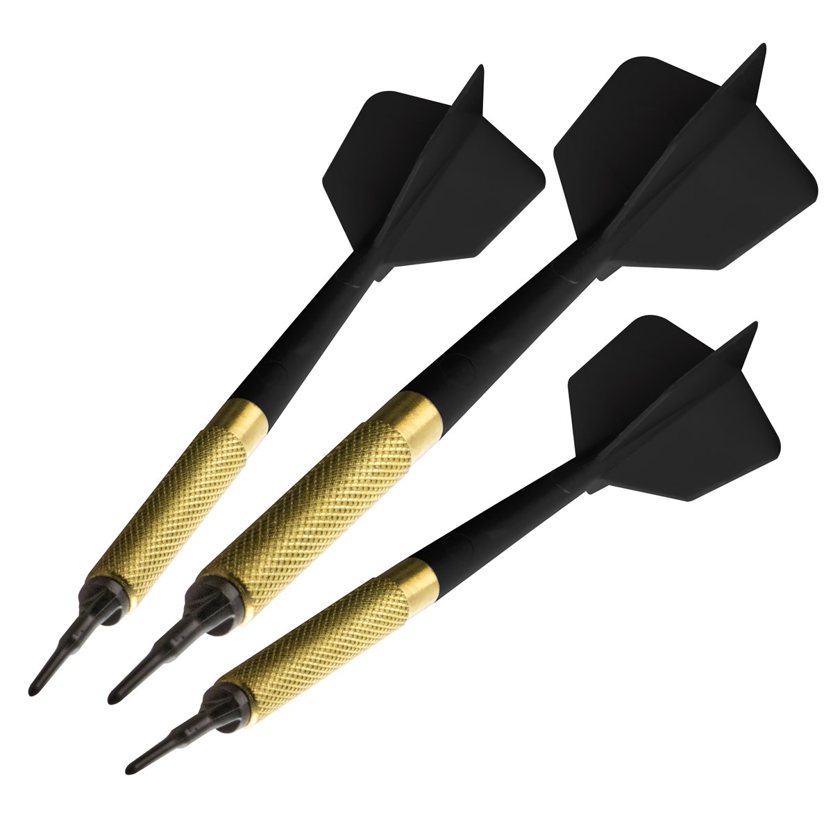 GLD Commercial Brass Soft Tip Darts Black 13 grams (45 darts per bag)