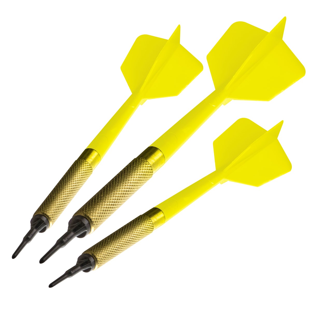 GLD Commercial Brass Soft Tip Darts Yellow 13 grams (45 darts per bag)